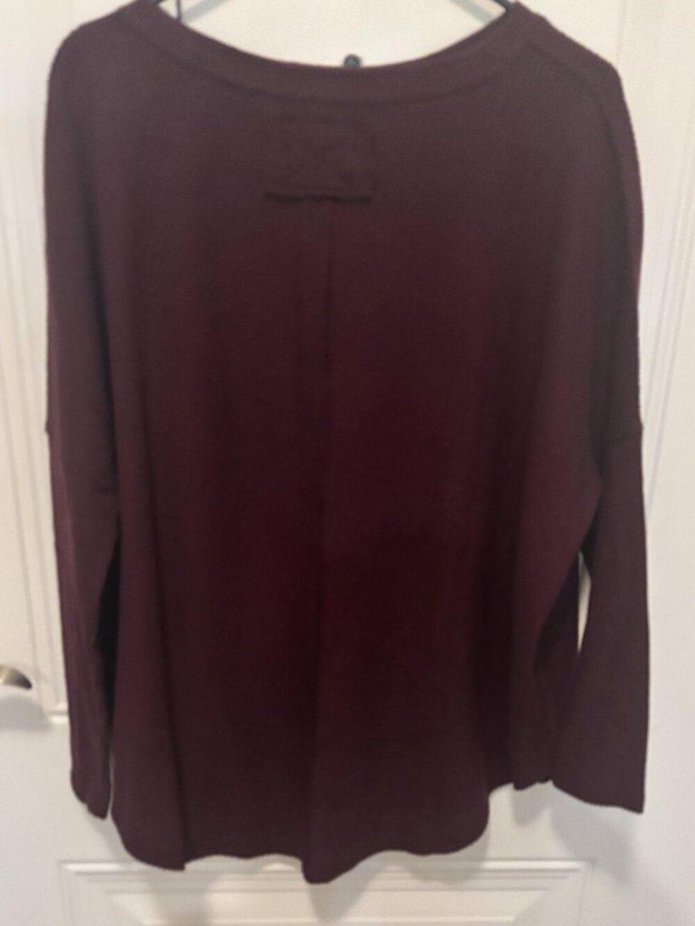 Free People Women's Latte Blues Thermal Long Sleeve Top